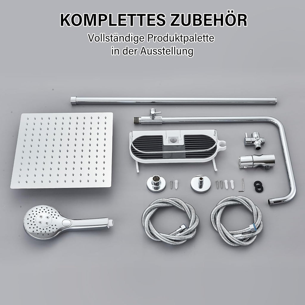 System prysznicowy hevenaov 30x30 deszczownica chrom