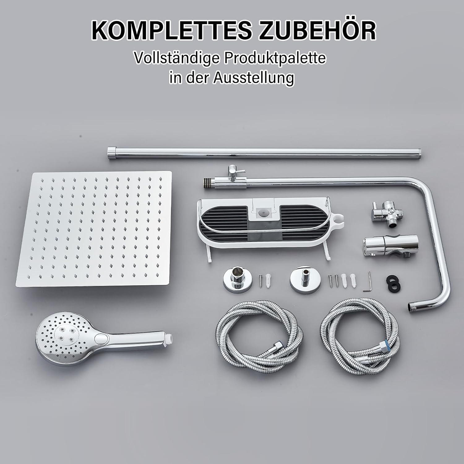 System prysznicowy hevenaov 30x30 deszczownica chrom