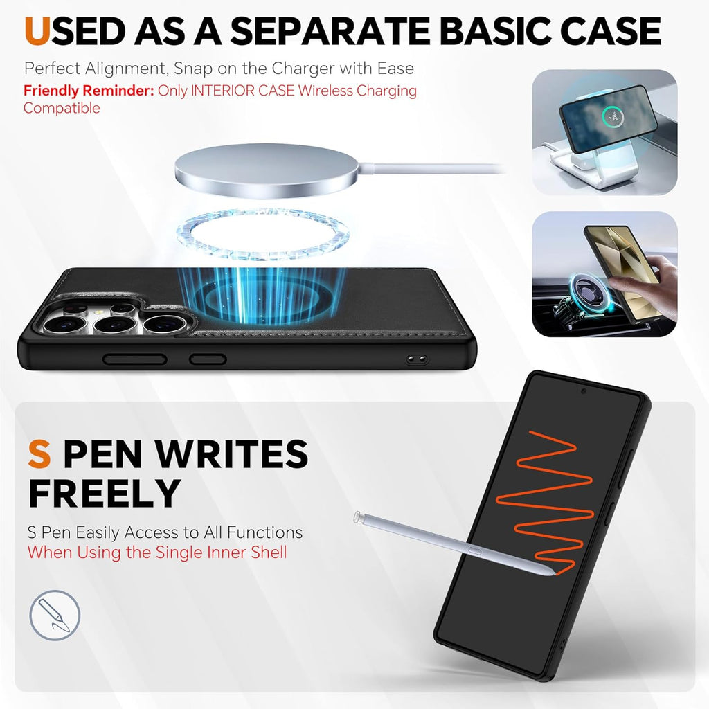 Etui Galaxy S25 Ultra RFID portfel 2w1 magnetyczne TUCCH