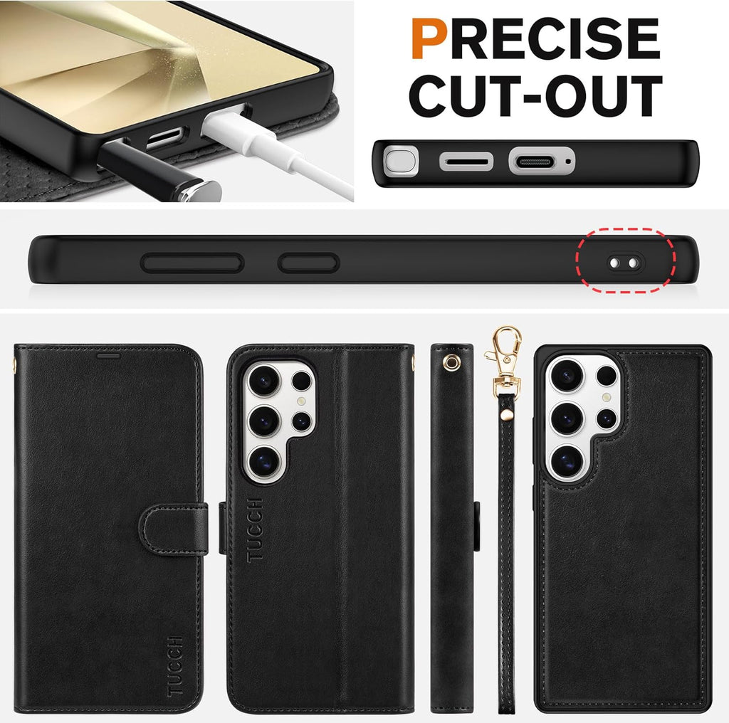 Etui Galaxy S25 Ultra RFID portfel 2w1 magnetyczne TUCCH