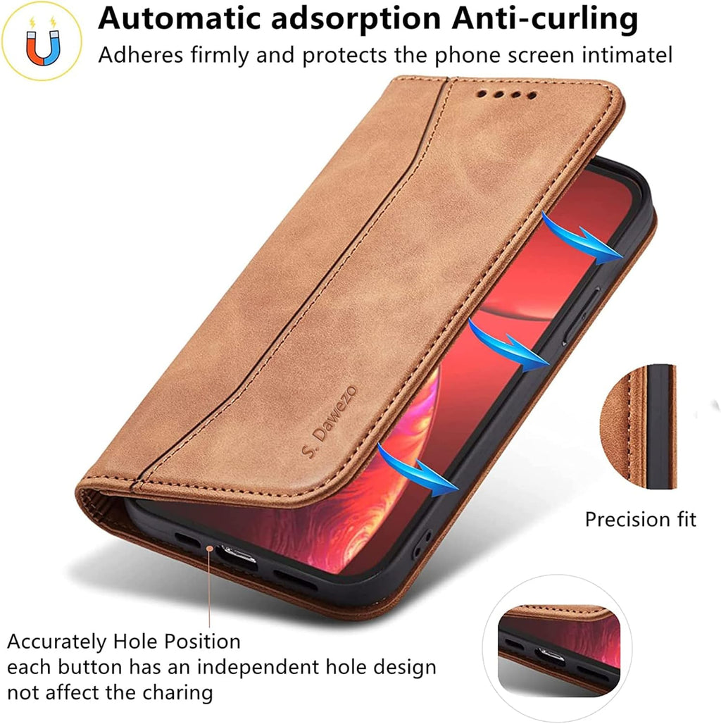 S. Dawezo Etui iPhone 13 Pro Max Skóra PU