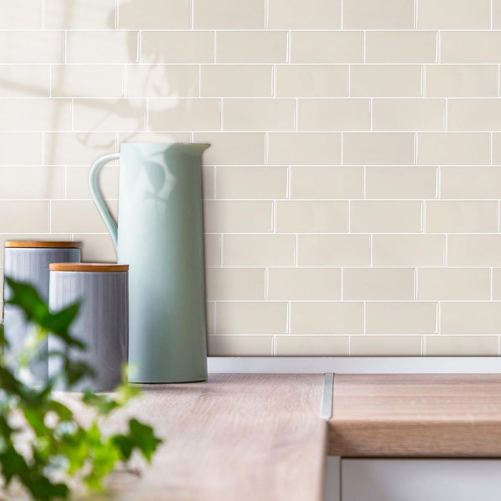 Płytki samoprzylepne 3D WoStick 10szt retro beżowe 29x21 kuchnia łazienka