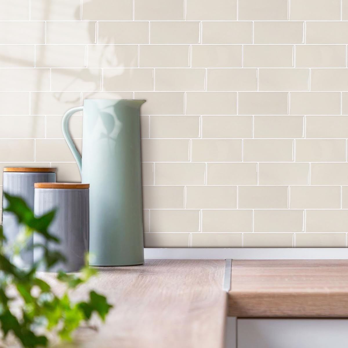 Płytki samoprzylepne 3D WoStick 10szt retro beżowe 29x21 kuchnia łazienka