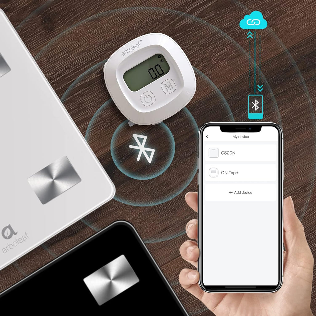 Arboleaf Inteligentna miarka do pomiaru obwodu ciała z aplikacją