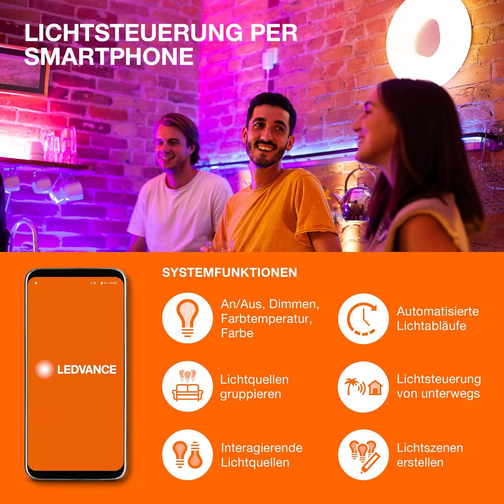 Żarówka LED LEDVANCE 4058075485631 SMART WiFi RGB E14 5W