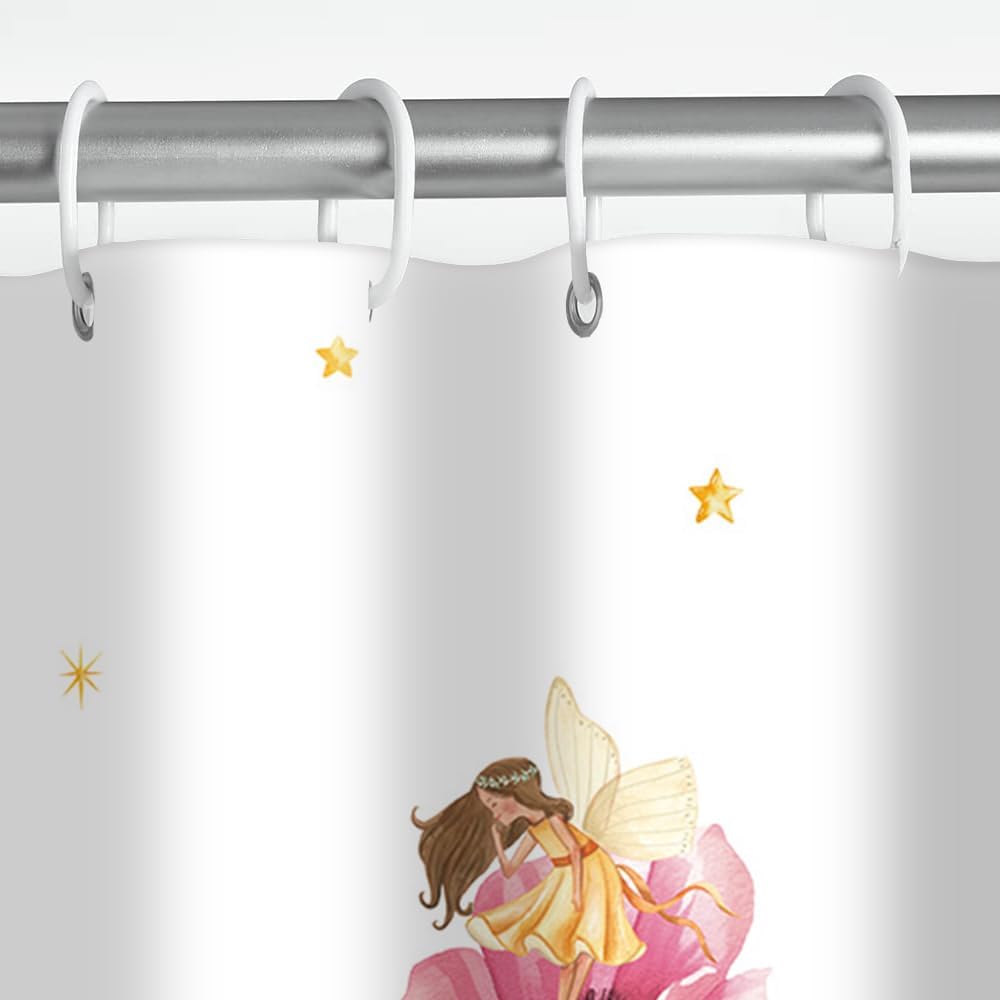 Zasłona prysznicowa 180x180 cm boho maki księżyc wróżka