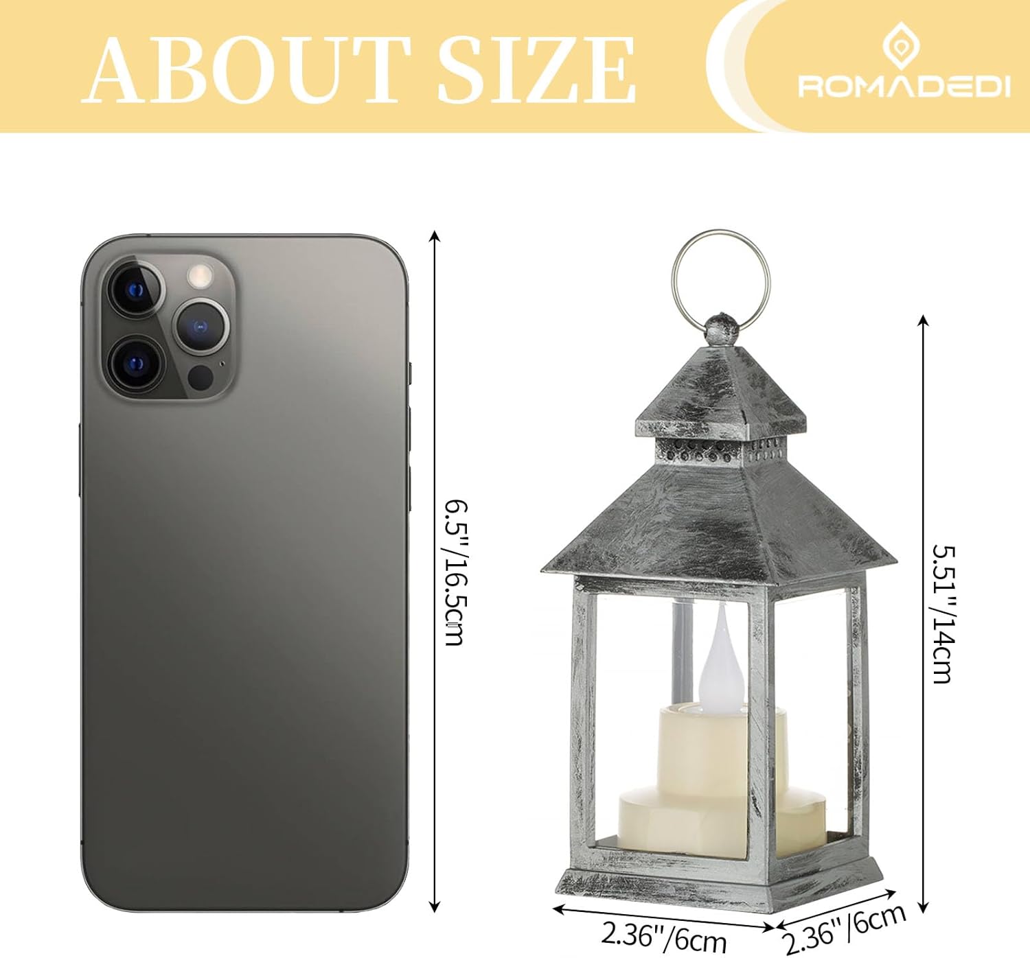 2x Dekoracyjna latarnia LED