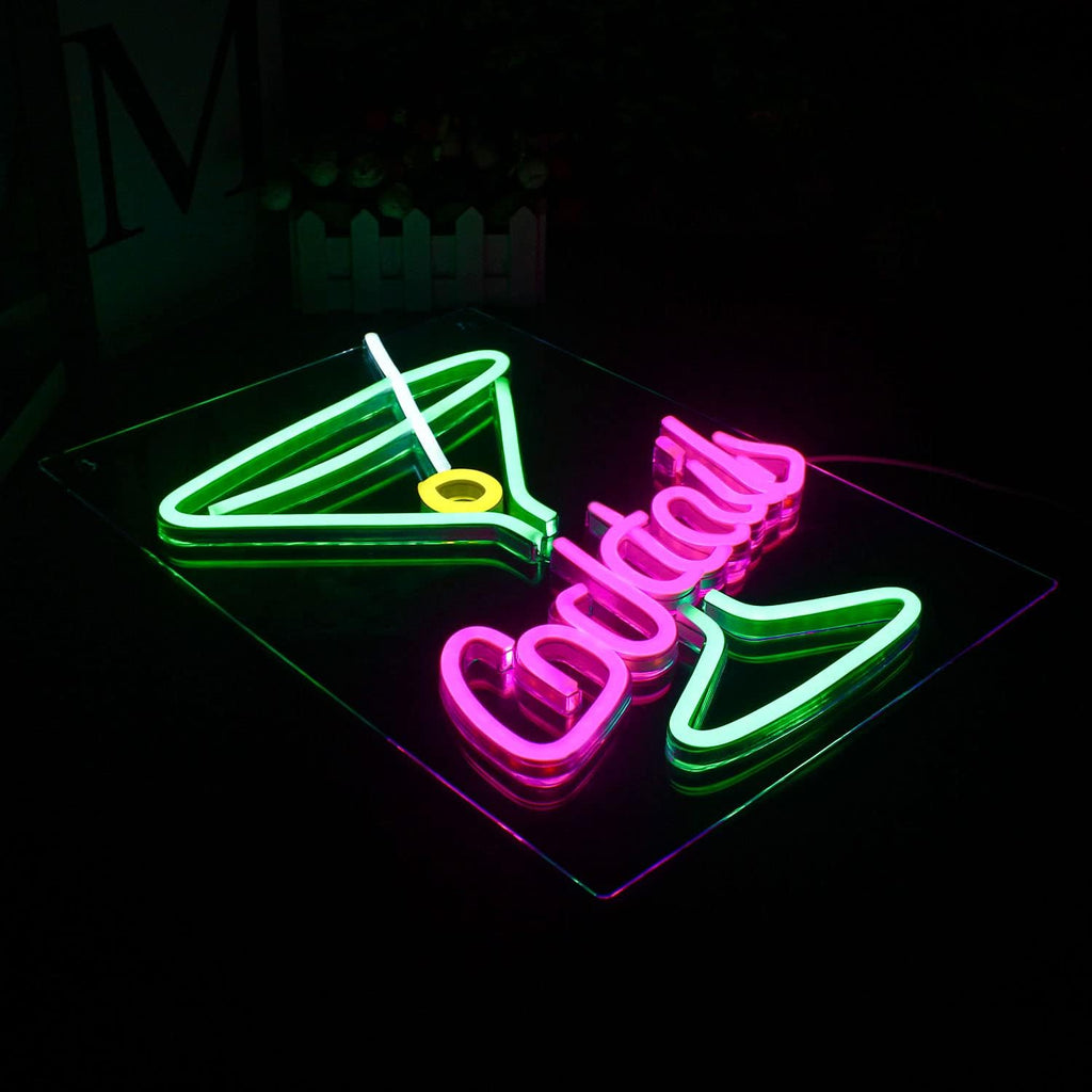 Neon Looklight Koktajlowy różowy zielony USB