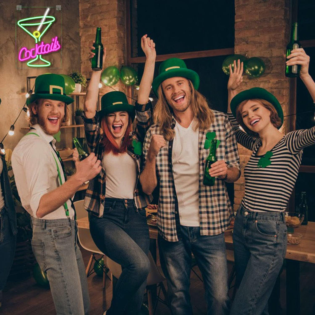 Neon Looklight Koktajlowy różowy zielony USB