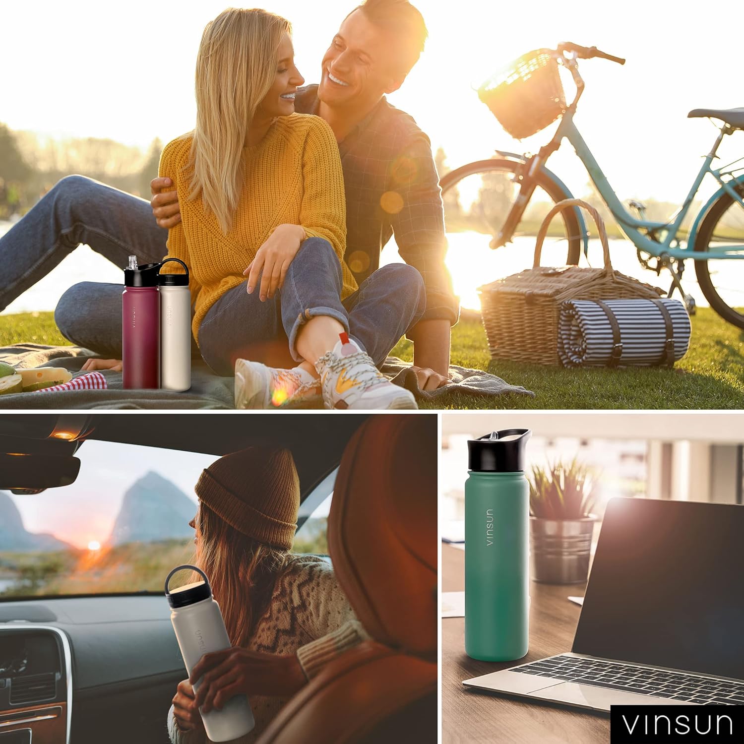 Butelka 750 ml, niebieska