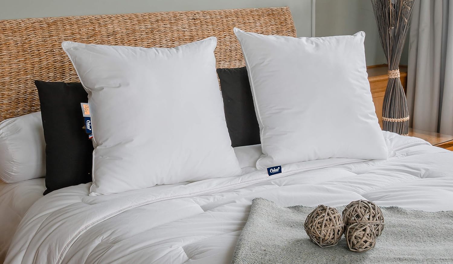Poduszka Colas 60x60 cm perkal bawełna miękka hotelowa komfort