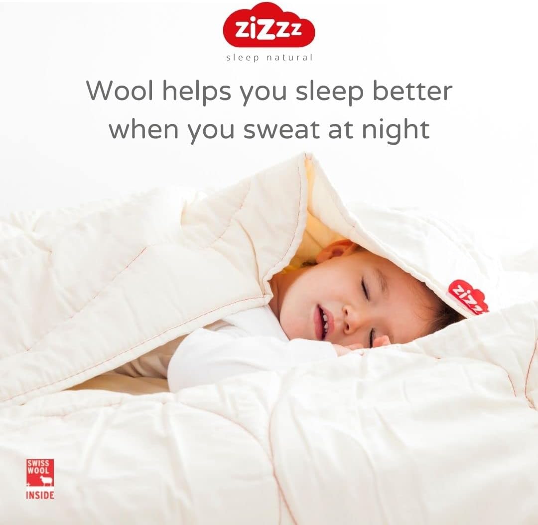 Kołdra dziecięca zizzz 14Z110 100x135 Bio Swisswool 4 pory roku