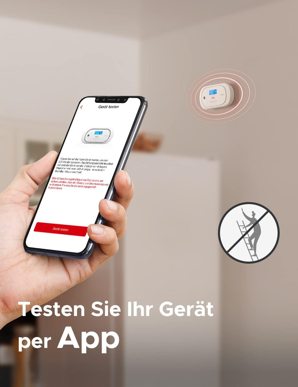 Czujnik X-Sense XC01-M alarm dźwiękowy, wyświetlacz