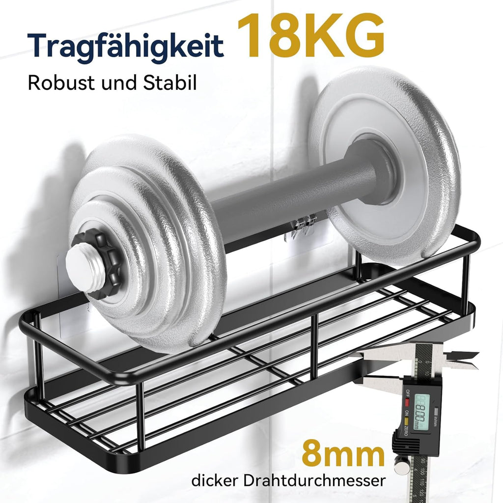 Półki prysznicowe YASONIC YS-K-420 5 szt bez wiercenia czarne organizer