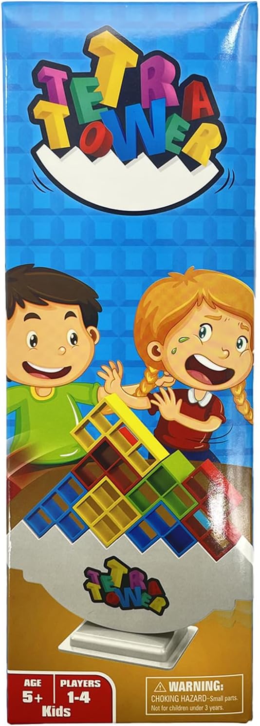 GRA EDUKACYJNA UKŁADANKA TETRA TOWER DLA DZIECI WIEŻA 3D TETRIS