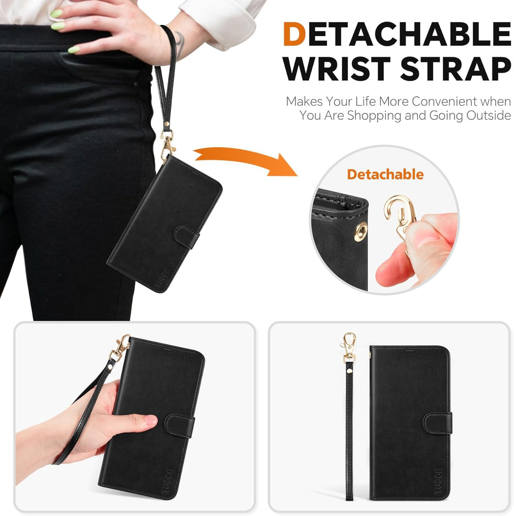 Etui Galaxy S25 Ultra RFID portfel 2w1 magnetyczne TUCCH