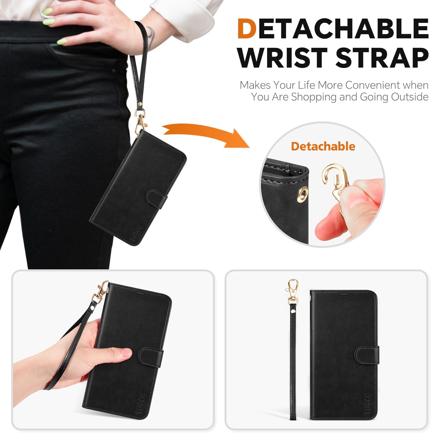 Etui Galaxy S25 Ultra RFID portfel 2w1 magnetyczne TUCCH