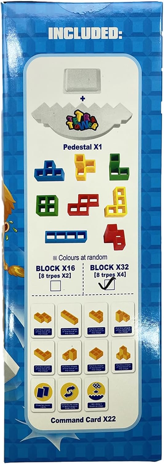 GRA EDUKACYJNA UKŁADANKA TETRA TOWER DLA DZIECI WIEŻA 3D TETRIS