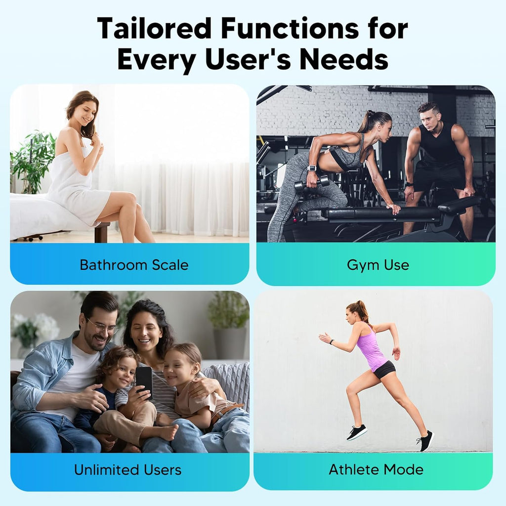 Waga łazienkowa arboleaf CS20G smart Bluetooth BMI LED 180kg