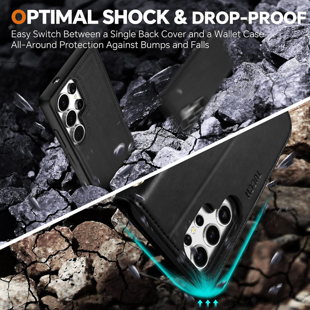 Etui Galaxy S25 Ultra RFID portfel 2w1 magnetyczne TUCCH