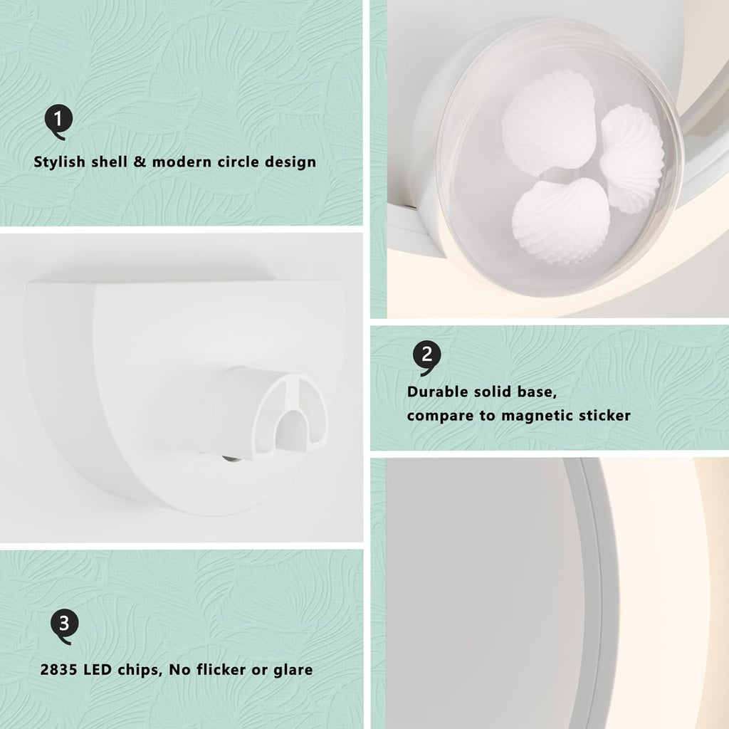 Kinkiet LED RUYI 1R 12W okrągła lampa ścienna 3 barwy biała