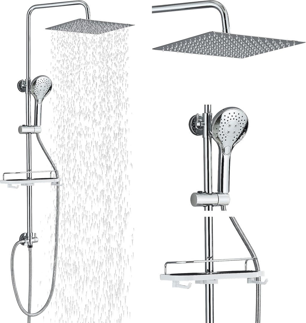 System prysznicowy hevenaov 30x30 deszczownica chrom