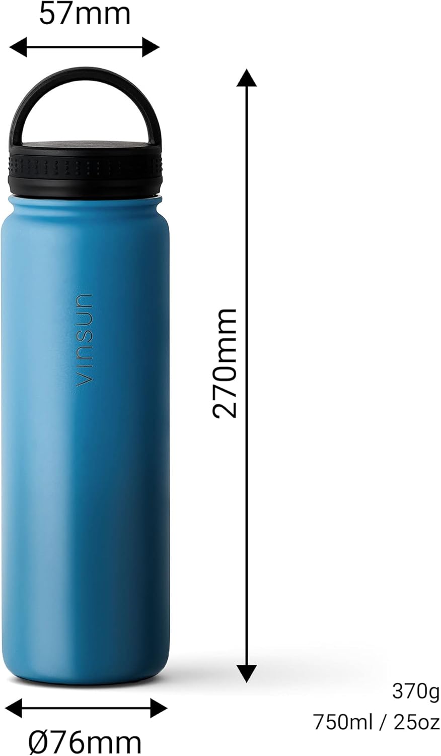 Butelka 750 ml, niebieska