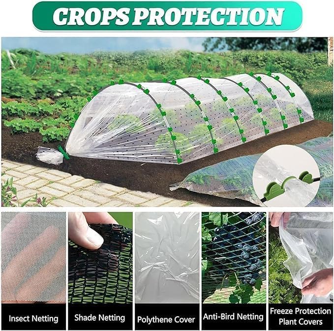 Tunel ogrodowy zestaw 30 łuków do roślin szklarnia DIY