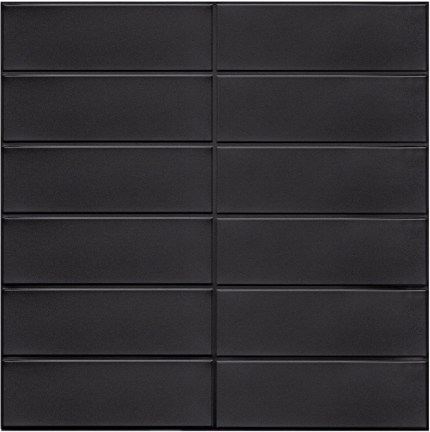 Płytki ścienne 3D WoStick  czarne 10szt samoprzylepne do kuchni łazienki