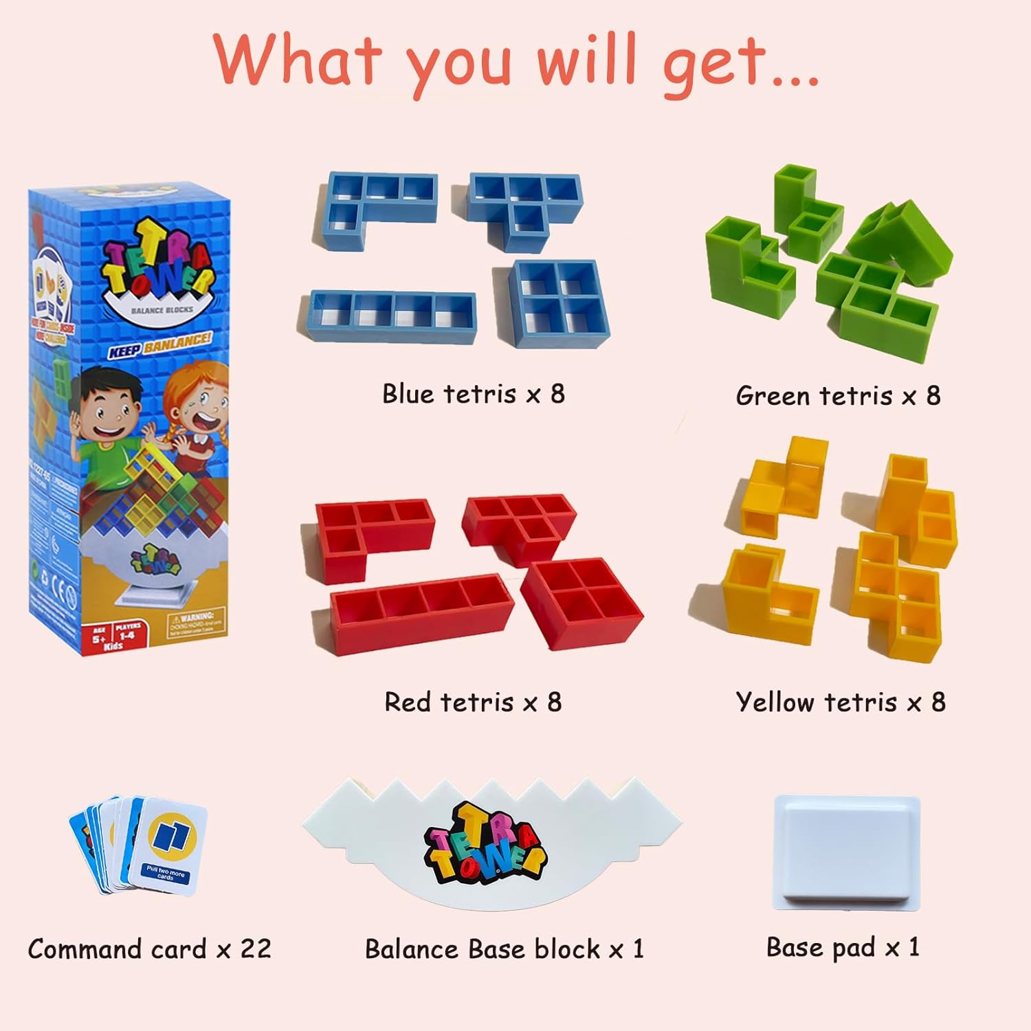 GRA EDUKACYJNA UKŁADANKA TETRA TOWER DLA DZIECI WIEŻA 3D TETRIS