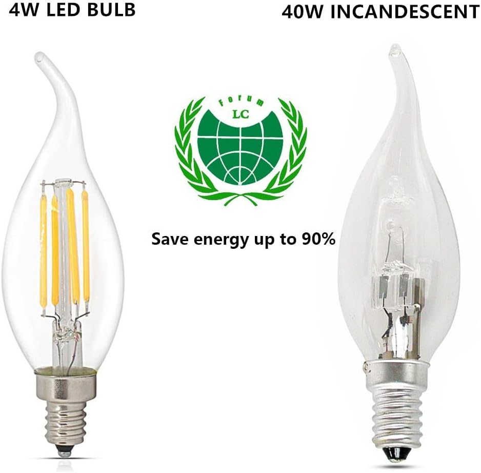 10 szt. Żarówki LED B15d Ściemnialne 4W Vintage