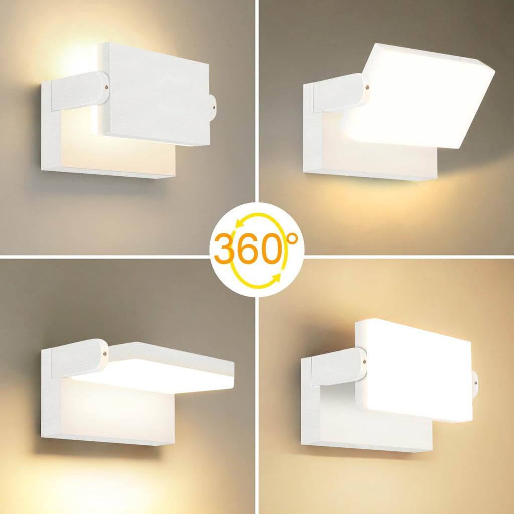 Lampa ścienna LED 40W, obrotowa, IP65, 3000K