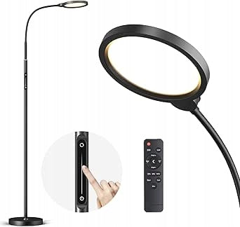 ANYTS LAMPA STOJĄCA LED ŚCIEMNIANA CZARNA