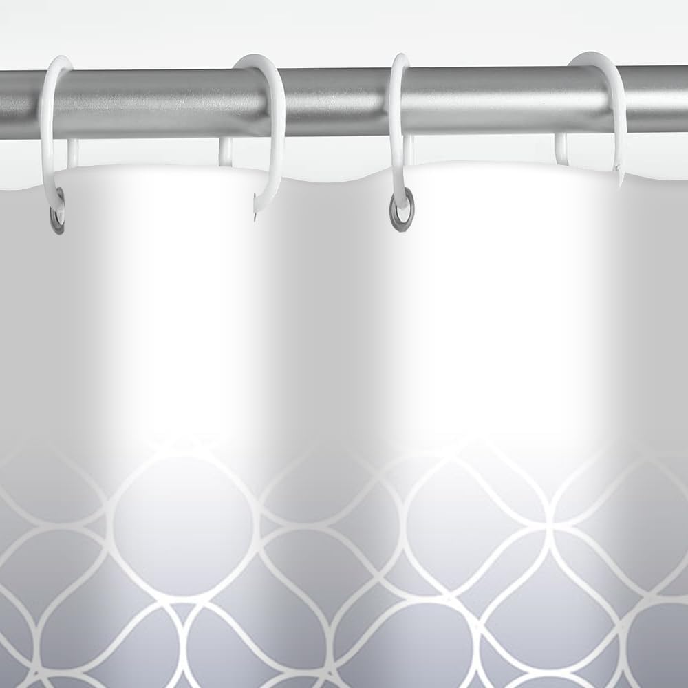 Zasłona prysznicowa 180x180 cm niebieska wodoodporna