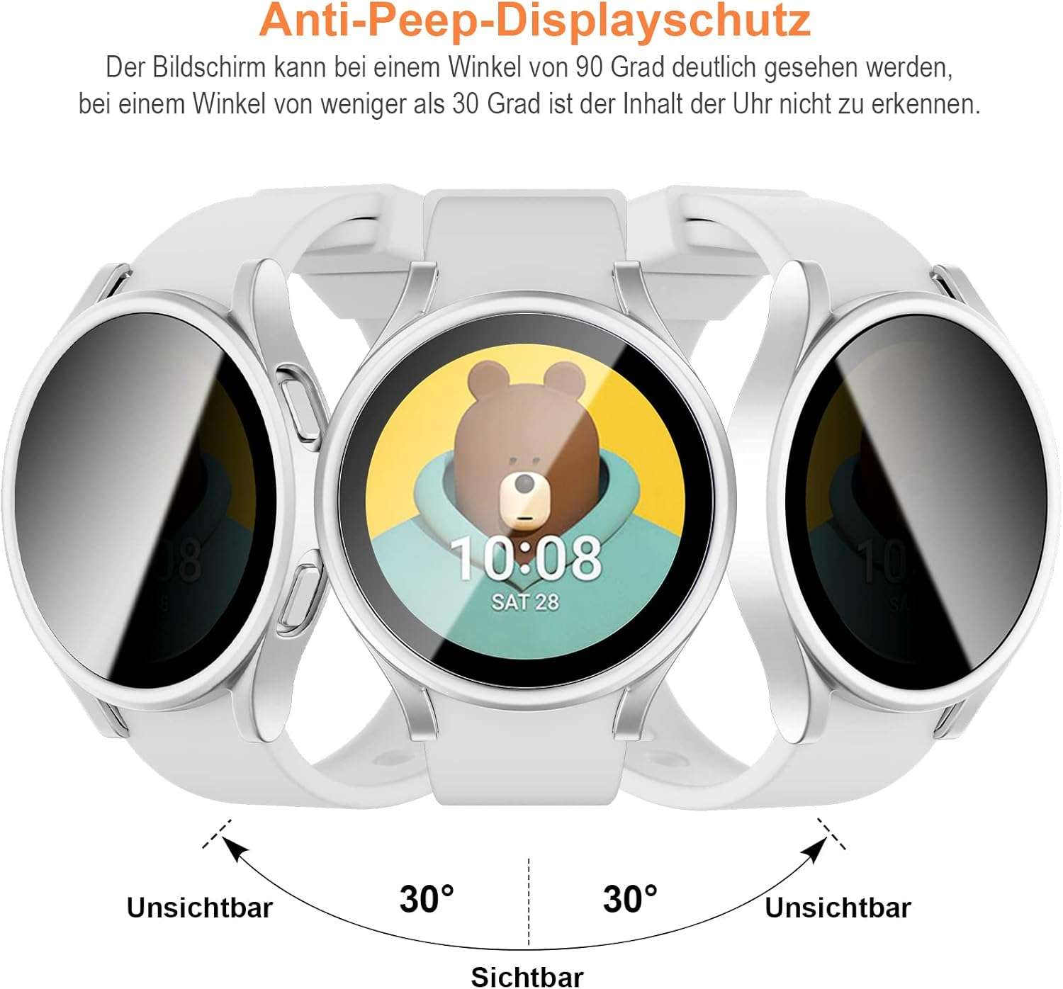 3 szt. Etui pokrowiec do Galaxy Watch 4/5 40 mm