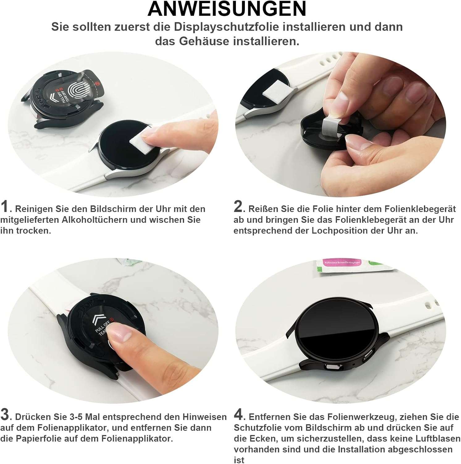 3 szt. Etui pokrowiec do Galaxy Watch 4/5 40 mm