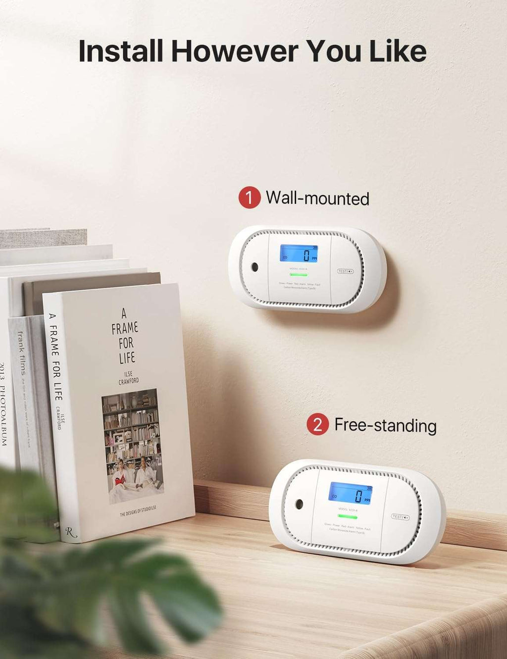 Czujnik czadu X-Sense XC01-R LCD detektor CO 85dB EN50291