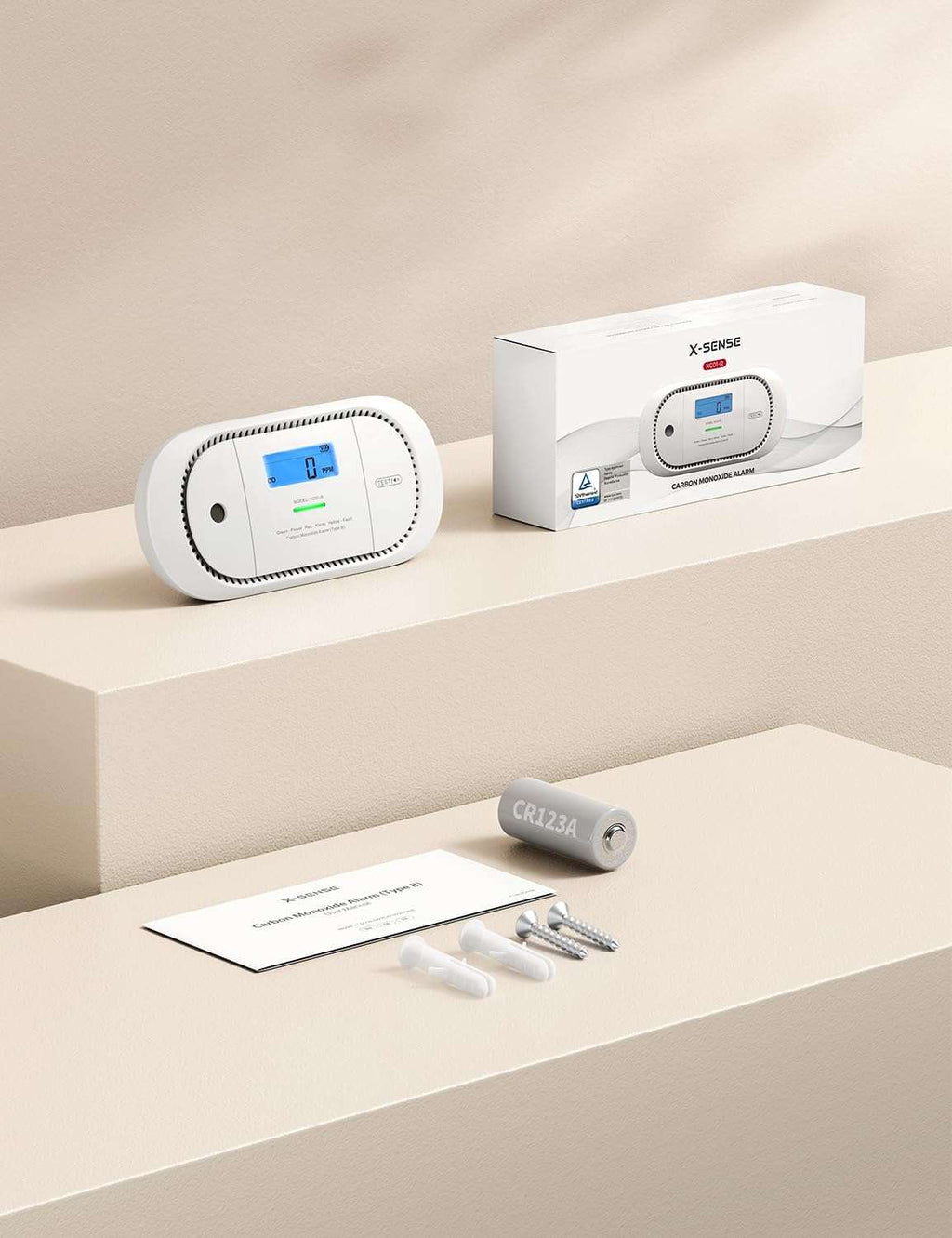 Czujnik czadu X-Sense XC01-R LCD detektor CO 85dB EN50291