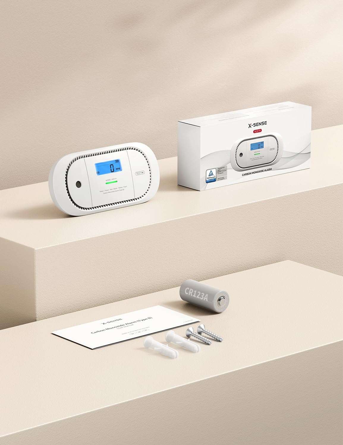 Czujnik czadu X-Sense XC01-R LCD detektor CO 85dB EN50291