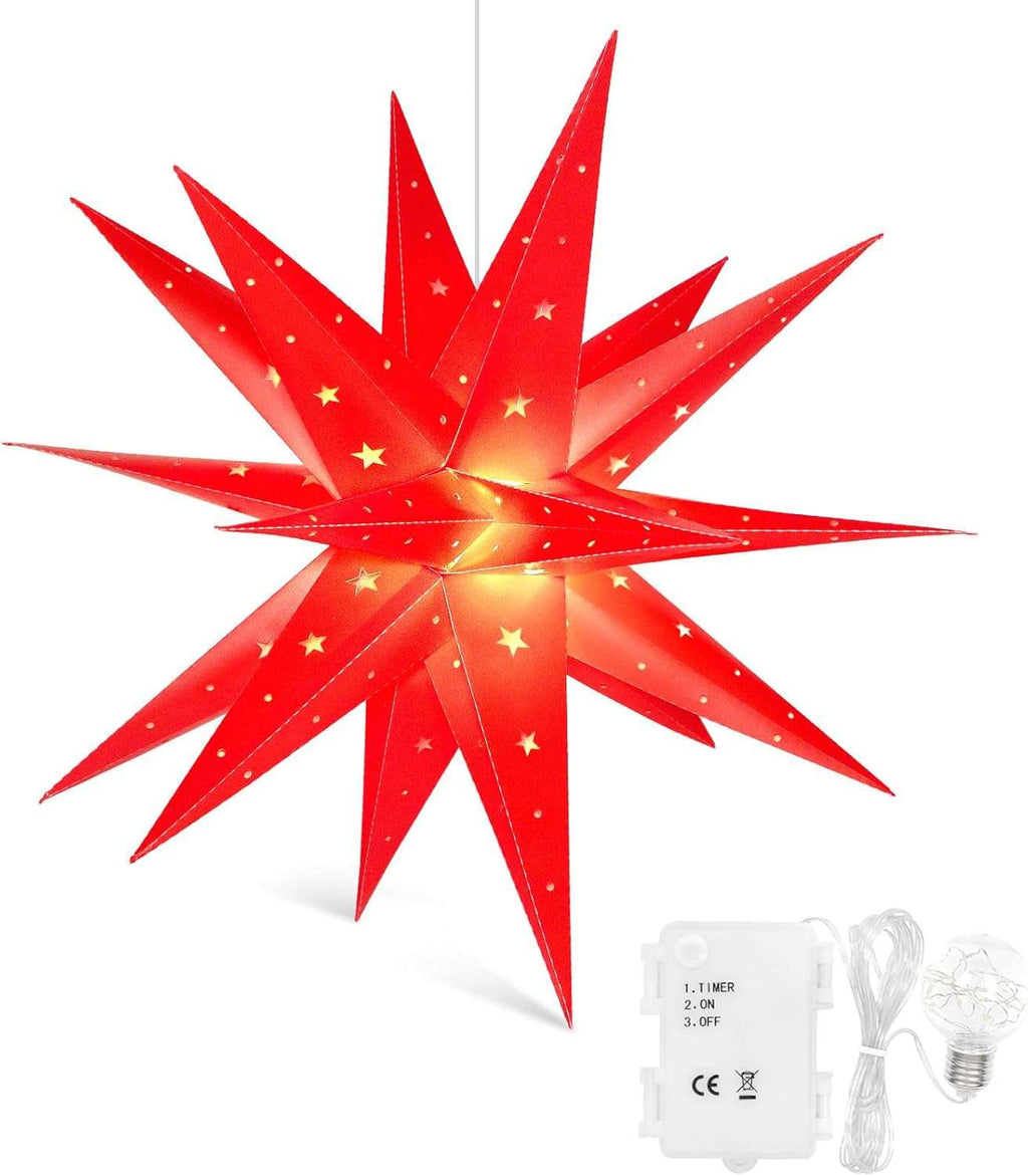 Lampa świąteczna Qijieda Gwiazda 11 - 20 lampek