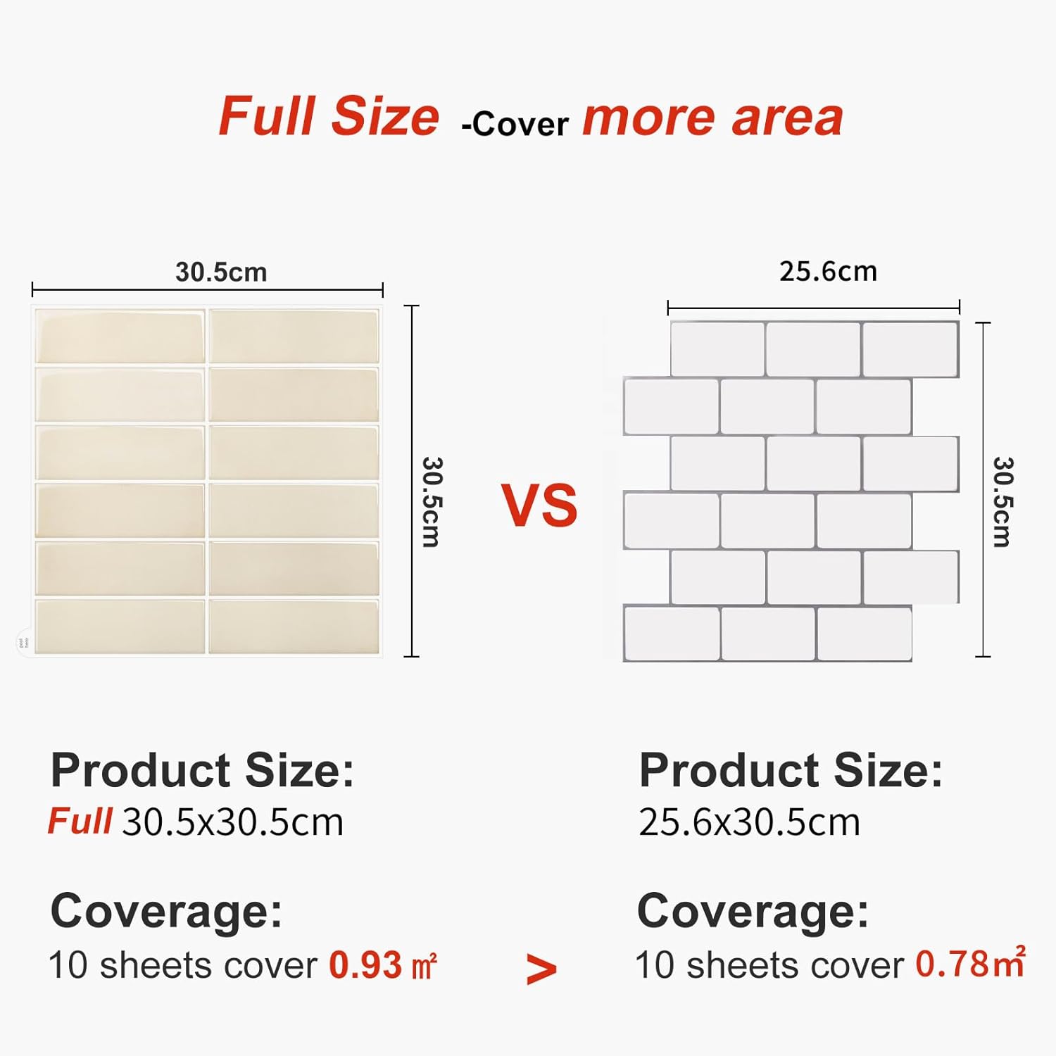 Naklejki 3D beżowe na płytki 10szt 30x30 cm kuchnia łazienka