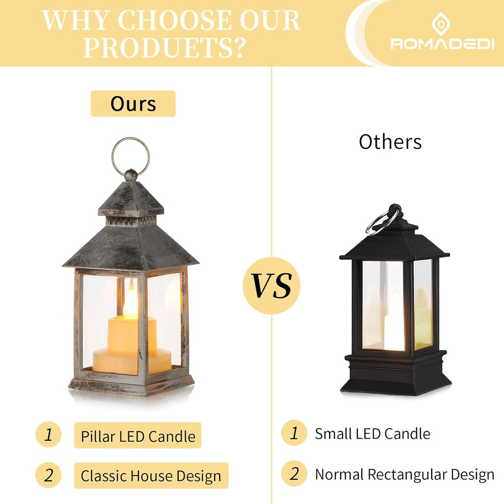 2x Dekoracyjna latarnia LED