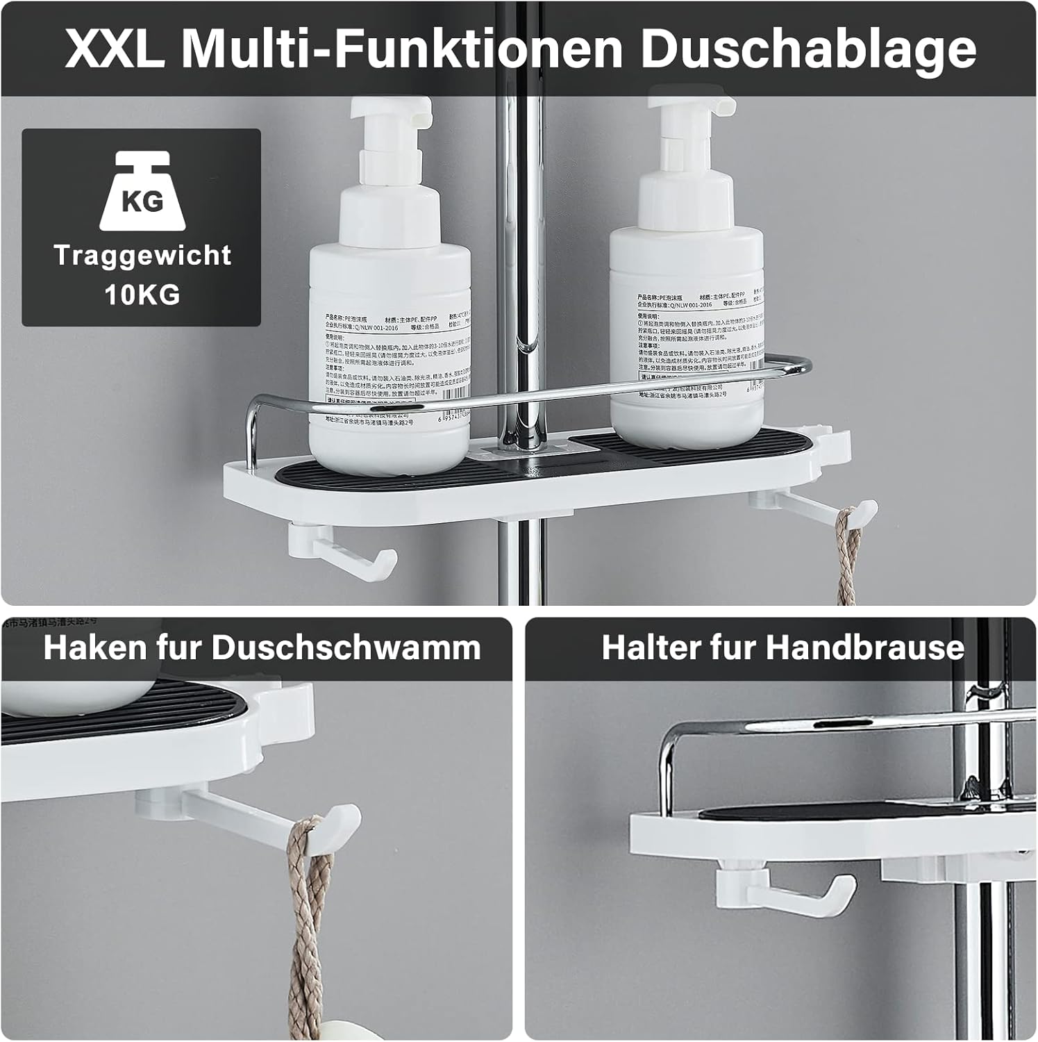 System prysznicowy hevenaov 30x30 deszczownica chrom