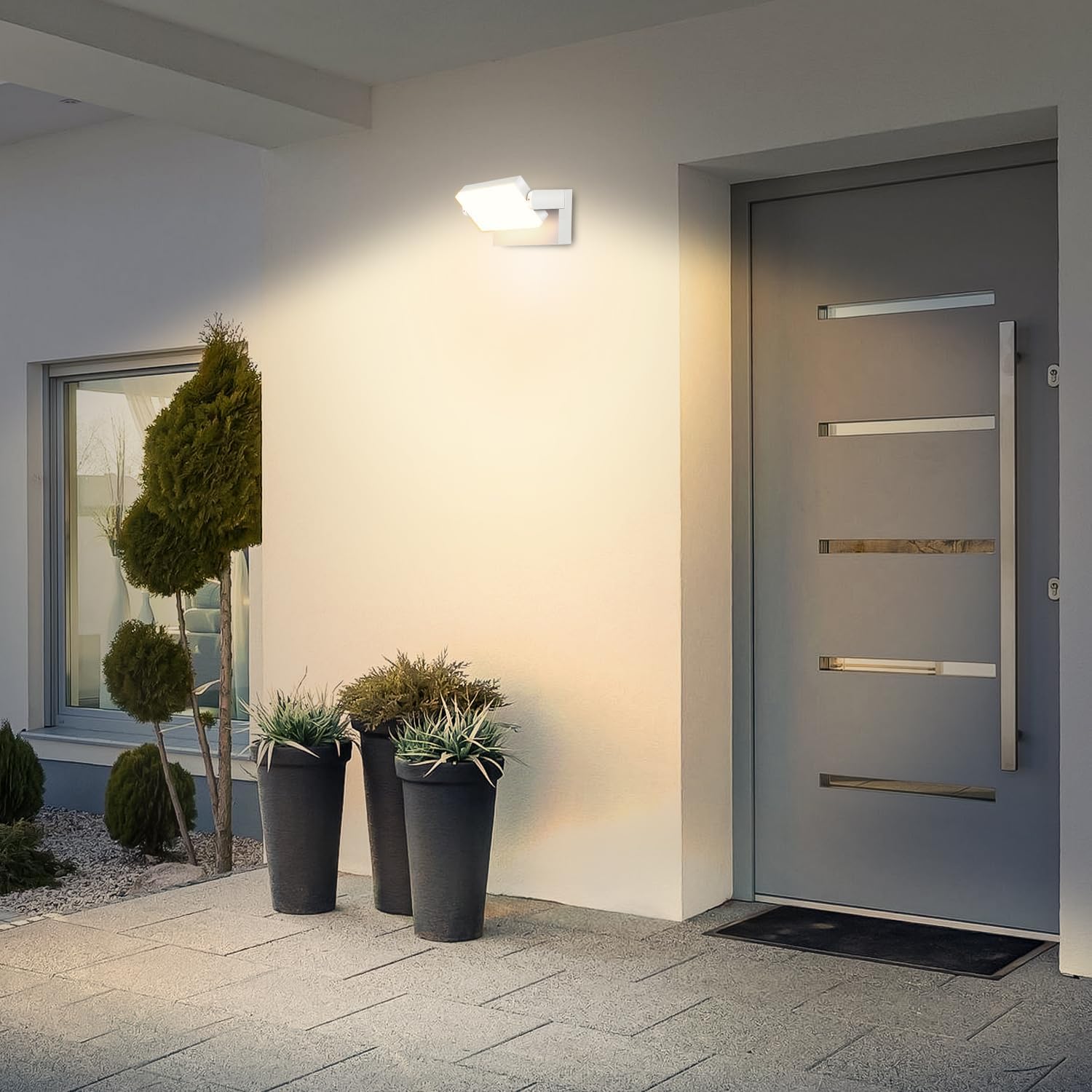 Lampa ścienna LED 40W, obrotowa, IP65, 3000K