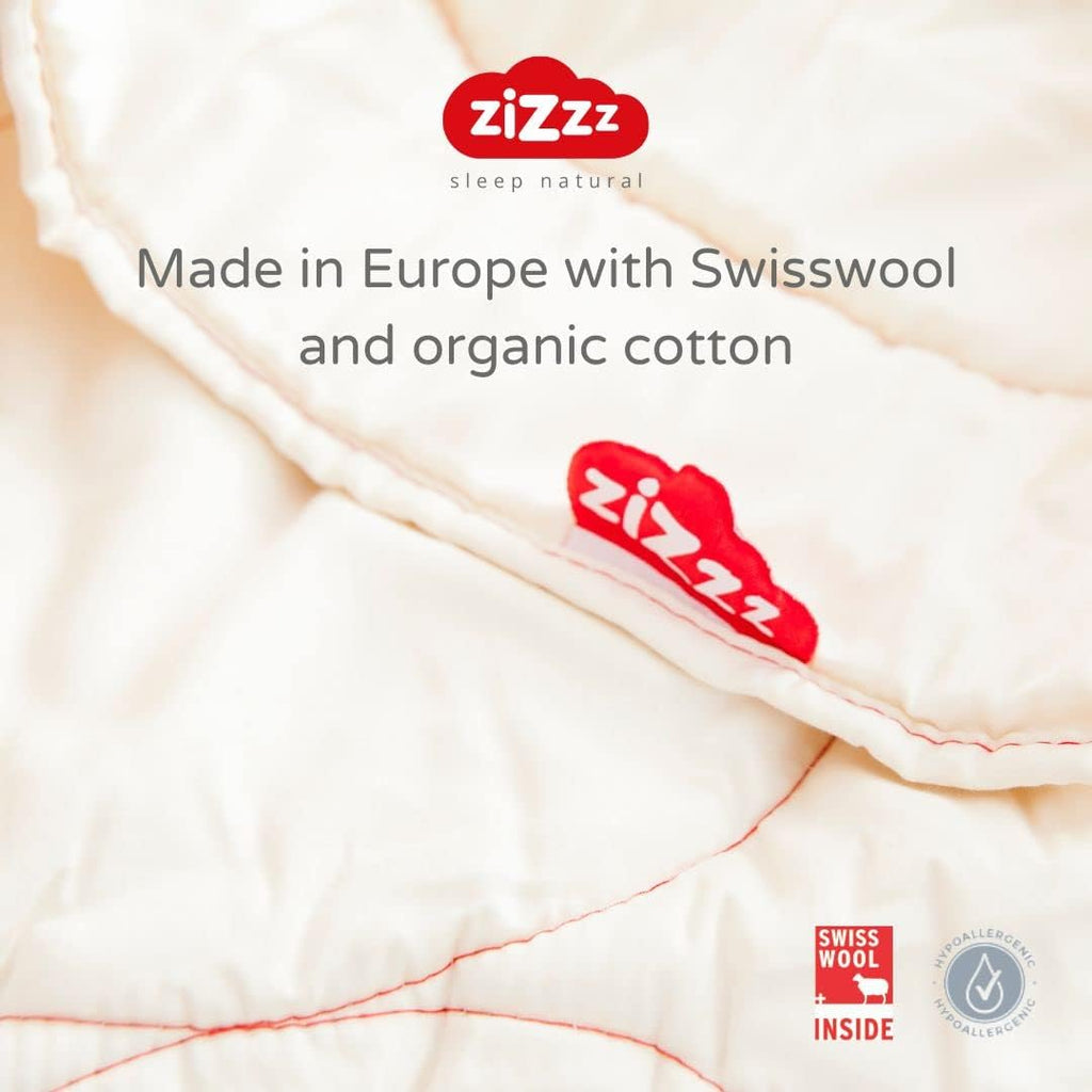 Kołdra dziecięca zizzz 14Z110 100x135 Bio Swisswool 4 pory roku