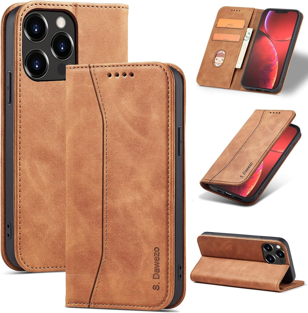 S. Dawezo Etui iPhone 13 Pro Max Skóra PU