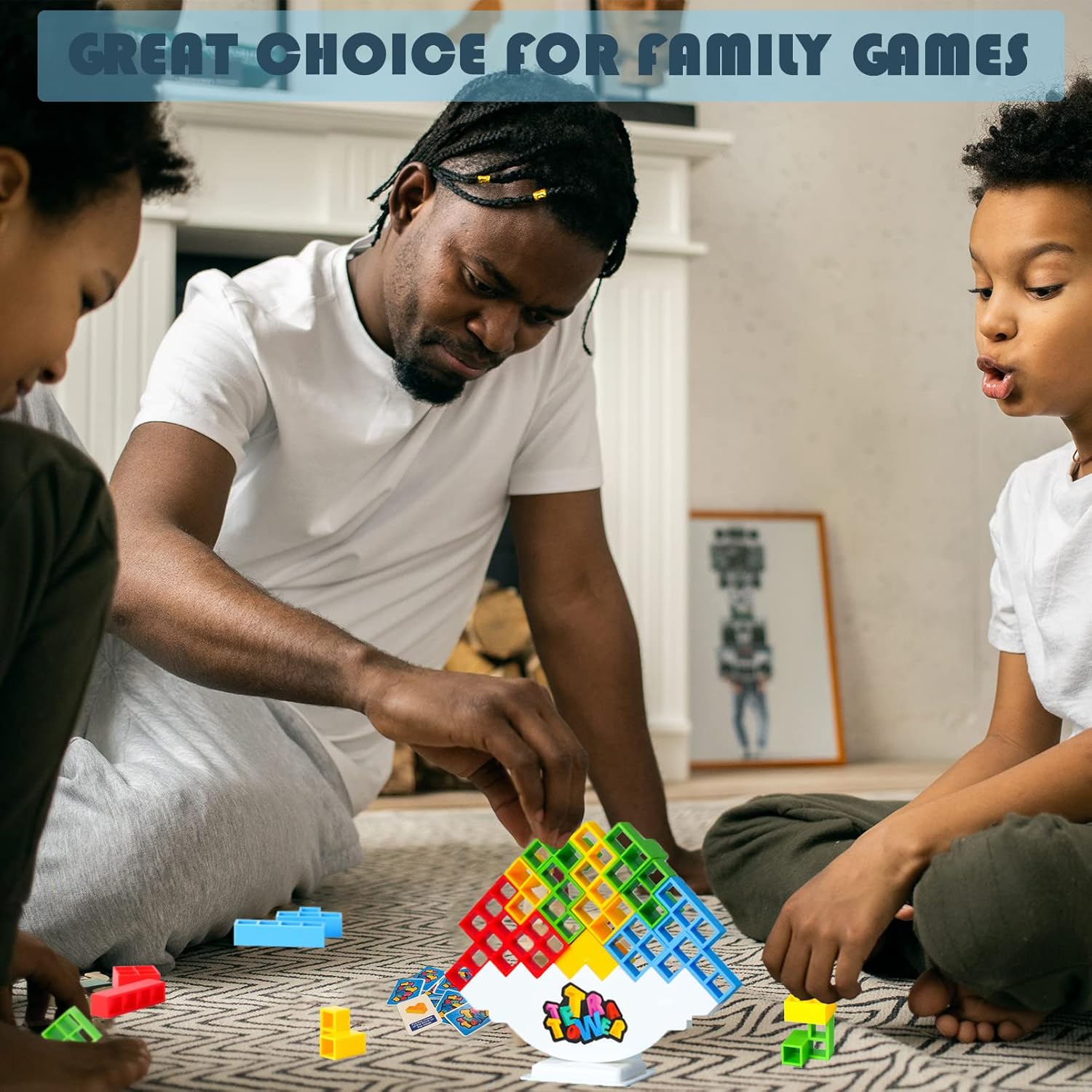 GRA EDUKACYJNA UKŁADANKA TETRA TOWER DLA DZIECI WIEŻA 3D TETRIS