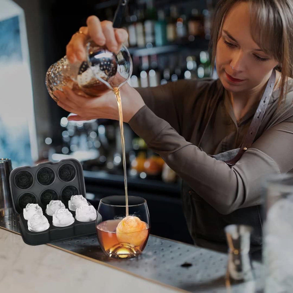 Forma silikonowa na lód z pokrywką 6 kostek BPA FREE