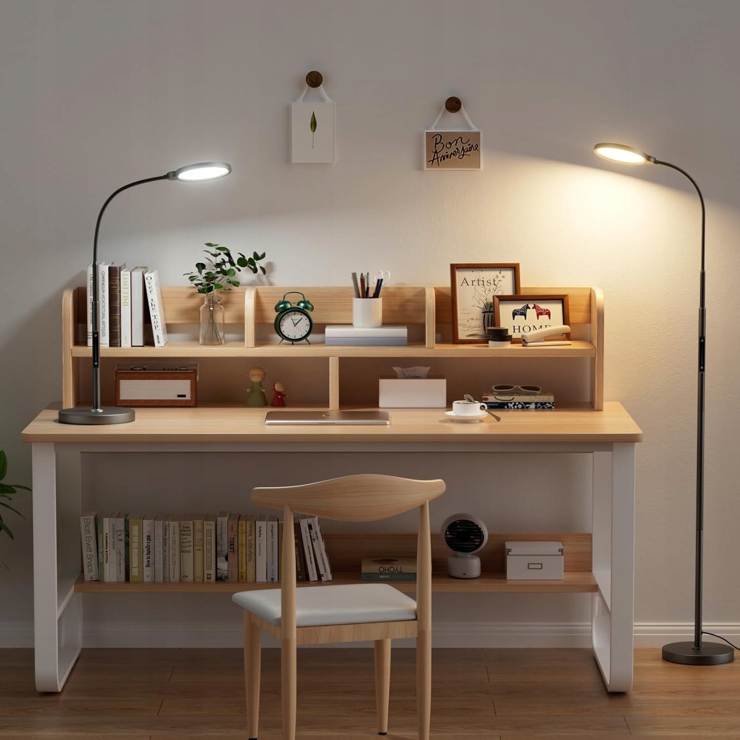 ANYTS LAMPA STOJĄCA LED ŚCIEMNIANA CZARNA