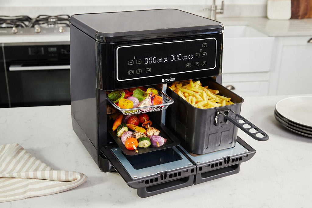 Frytkownica beztłuszczowa Breville VDF130X 11L 2400W Air Fryer dual zone